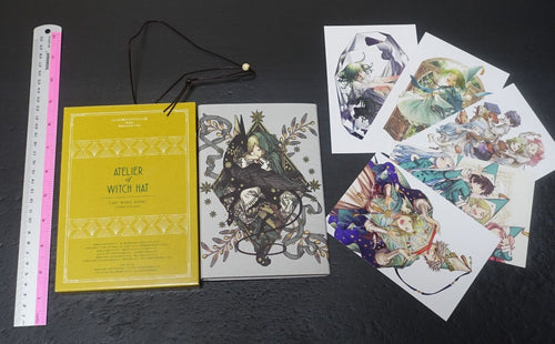 Kamome Shirahama Witch Hat Atelier Art Work Book & Card Set ATELIER OF WITCH HAT 