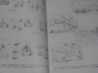 Girls und Panzer Animation Staff Illustration & Setting Art Book 3 set 