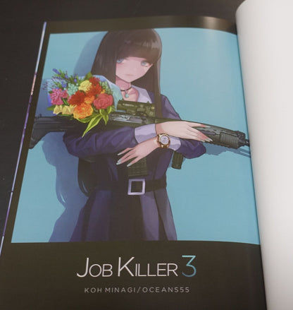 OCEANS55 KOH MINAGI Gun Action Comic & Illustration Book Killer Job 3 