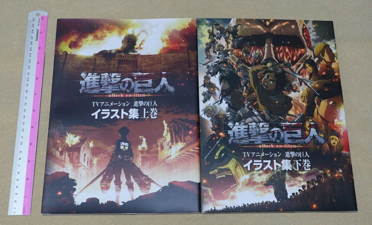 WIT STUDIO Attack on Titan Illustration Art Book vol.1 & 2 Set 