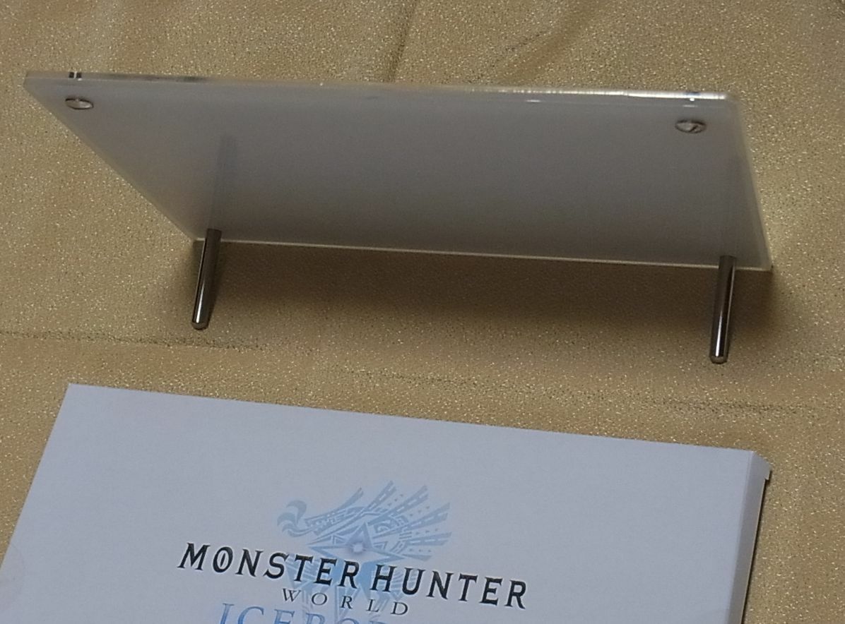MONSTER HUNTER WORLD ICEBORNE DESK DISPLAY METAL PLATE ART 