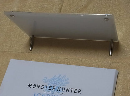 MONSTER HUNTER WORLD ICEBORNE DESK DISPLAY METAL PLATE ART 