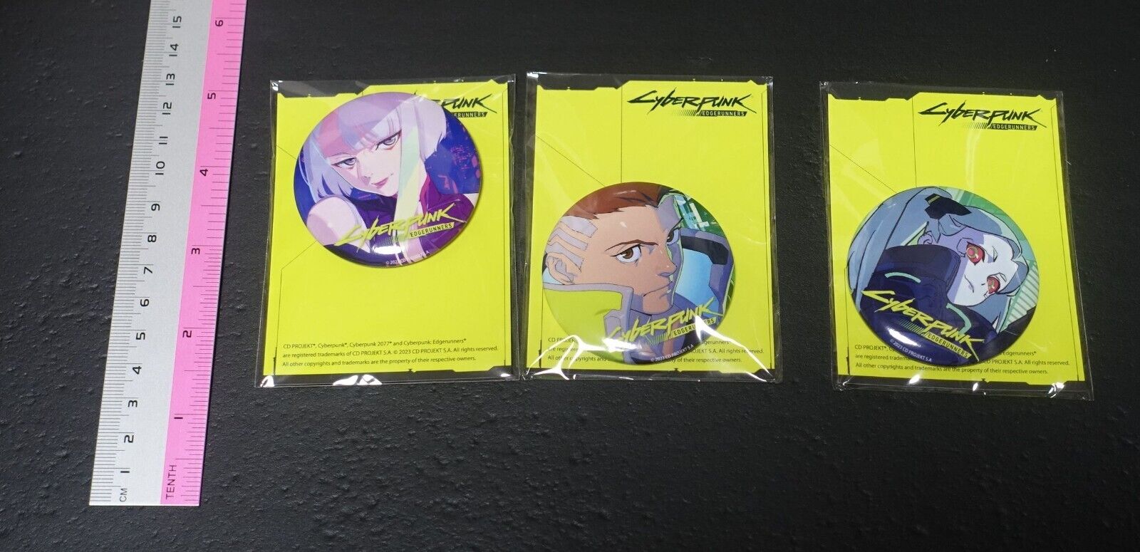 Cyberpunk Edgerunners Exhibition Event Item Steel Badge 3 Set 