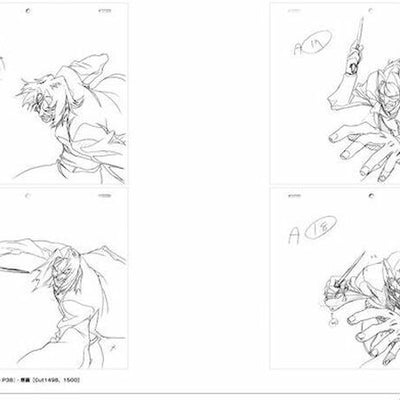 3-7 days Hiroyuki Imaishi Animation Key Frame & Story Board Art Collection Book 