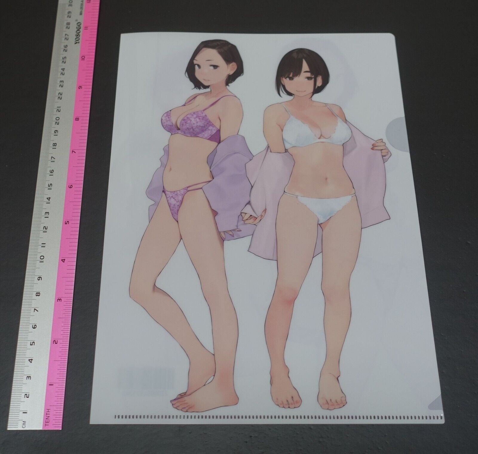 Yom Ganbare Doki-chan Douki Chan PIN-UPS Color Art Book & PVC Art Sheet 