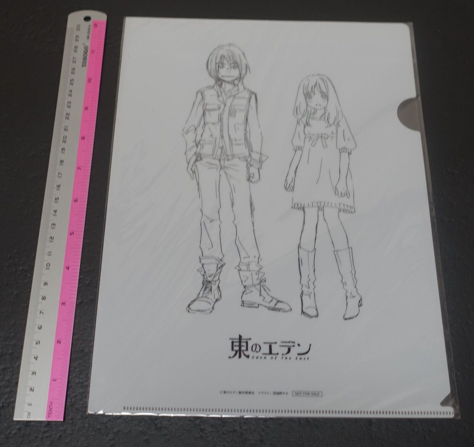 Animation Eden of the East PVC Art Sheet Clear File 