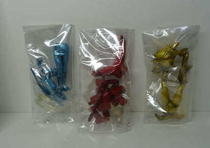 Ninpuu Sentai Hurricaneger Red Blue Yellow Metallic Color Figure Set 