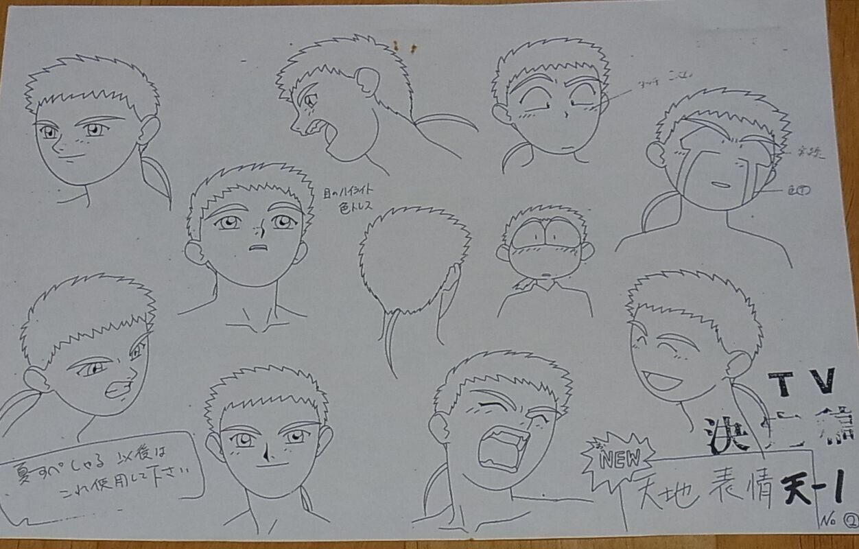 Tenchi Muyo Animation Character Setting Art Sheet 65 piece set 