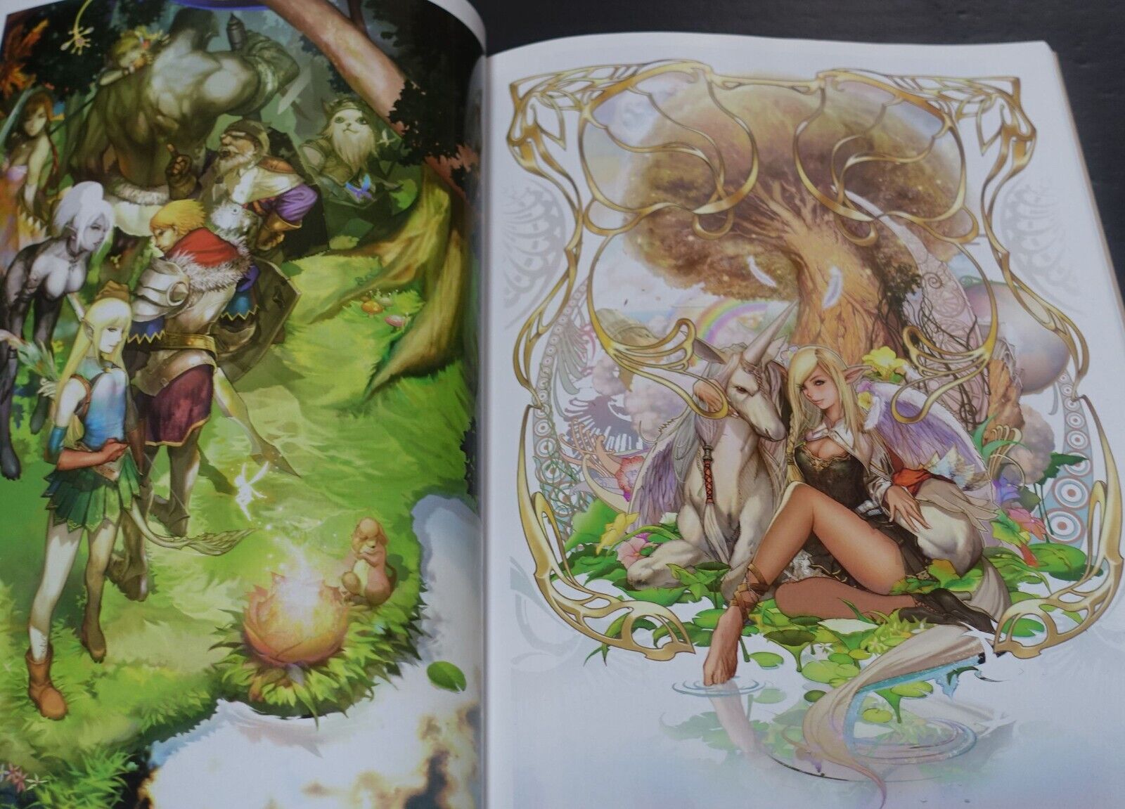 LINEAGE 2 Setting Illustration Art Book THE ARK 