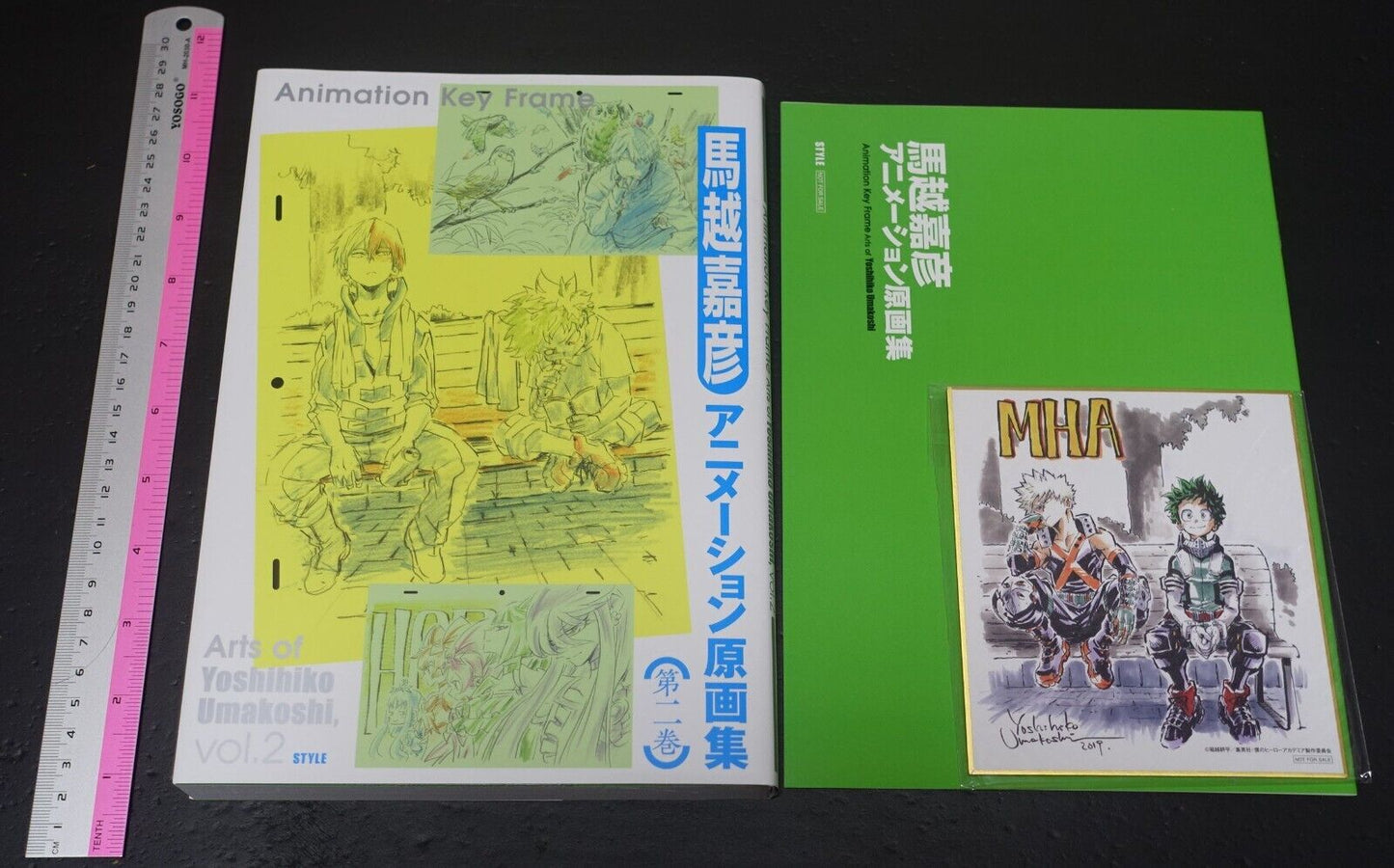 Yoshihiko Umakoshi Key Frame Art Book vol.2 Set & Art Board My Hero Academia etc 