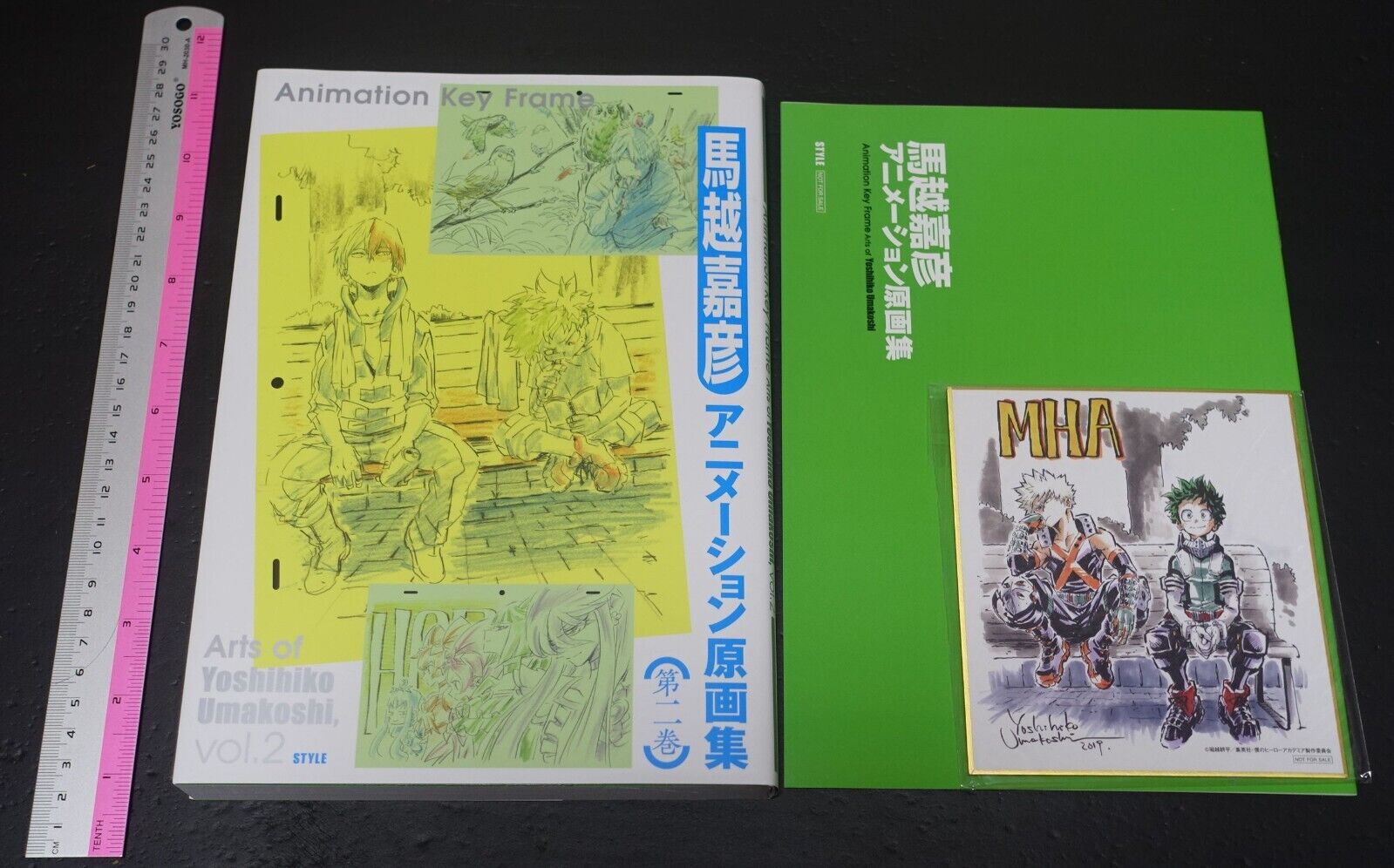 Yoshihiko Umakoshi Key Frame Art Book vol.2 Set & Art Board My Hero Academia etc 