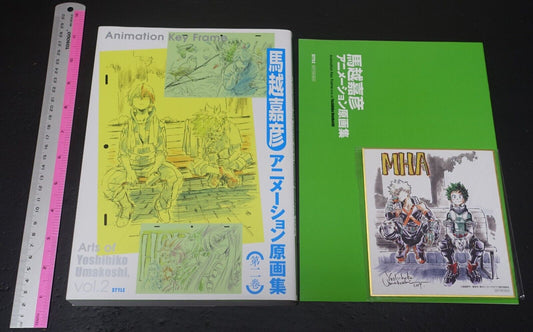 Yoshihiko Umakoshi Key Frame Art Book vol.2 Set & Art Board My Hero Academia etc 