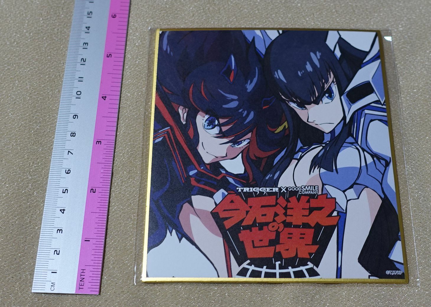 World of Hiroyuki Imaishi Expo Print Shikishi Art Board Kill la Kill 12x13.5cm 