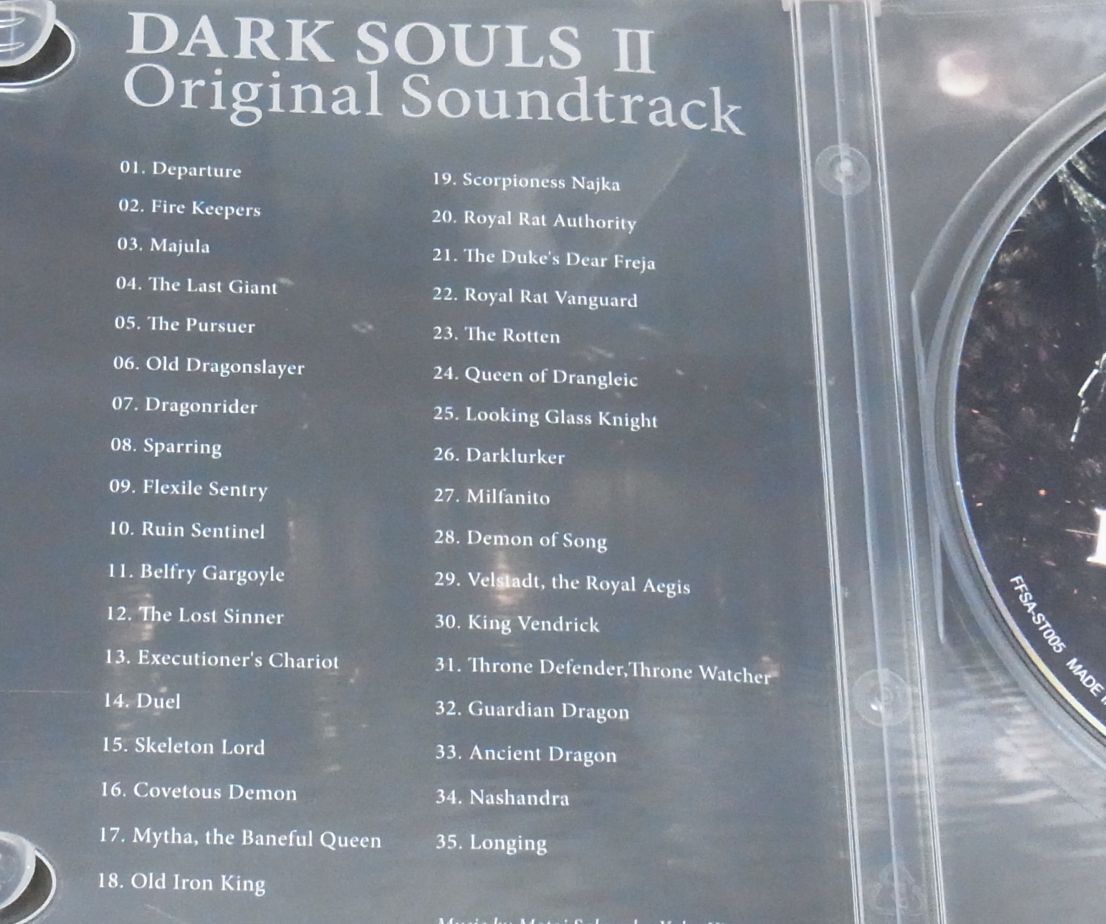 DARK SOULS2 GAME MUSIC SOUND TRACK & World Map Poster darksouls2 