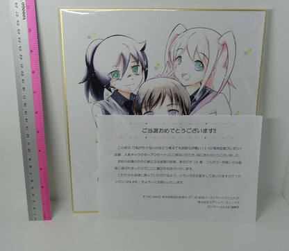 Watamote 10th Aniv Printed Shikishi Art Board Kuro Yuri Nemo 