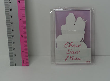 Chainsaw Man Acrylic Art Board Makima & Power Nurse Costume Secret Rare 