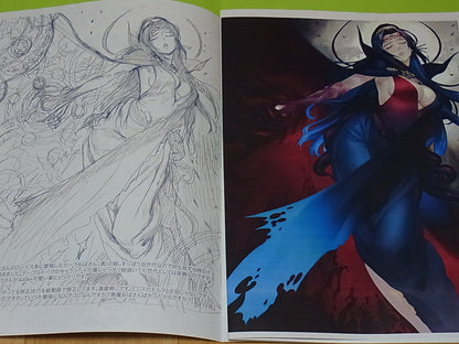 Ugetsu Hakua Illustration Art Book Tenshi to Akuma Preview Green VERY RARE 