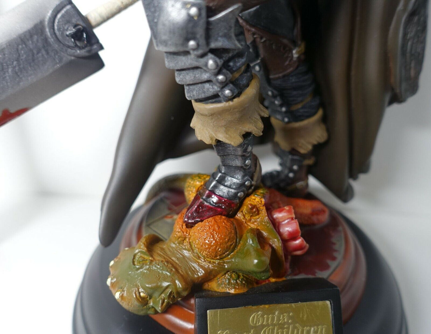 Art of War Berserk Lost Children Guts Black Swordsman Figure with Serial Plate 