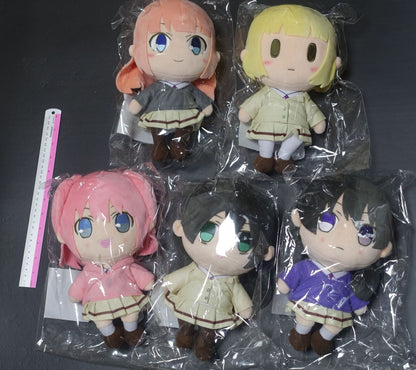 Watamote Plushie Plush Doll 5 Character Complete Set SQUARE ENIX 