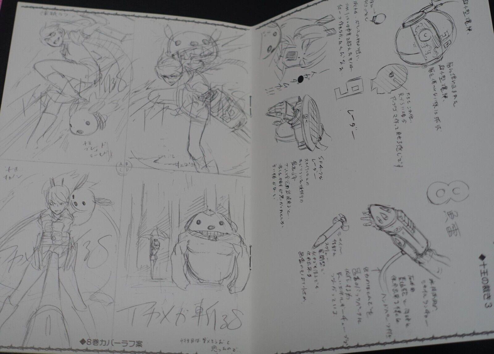 Tetsuya Tashiro Akame ga Kill! Rought Illustration Art Mini Booklet A 8page 