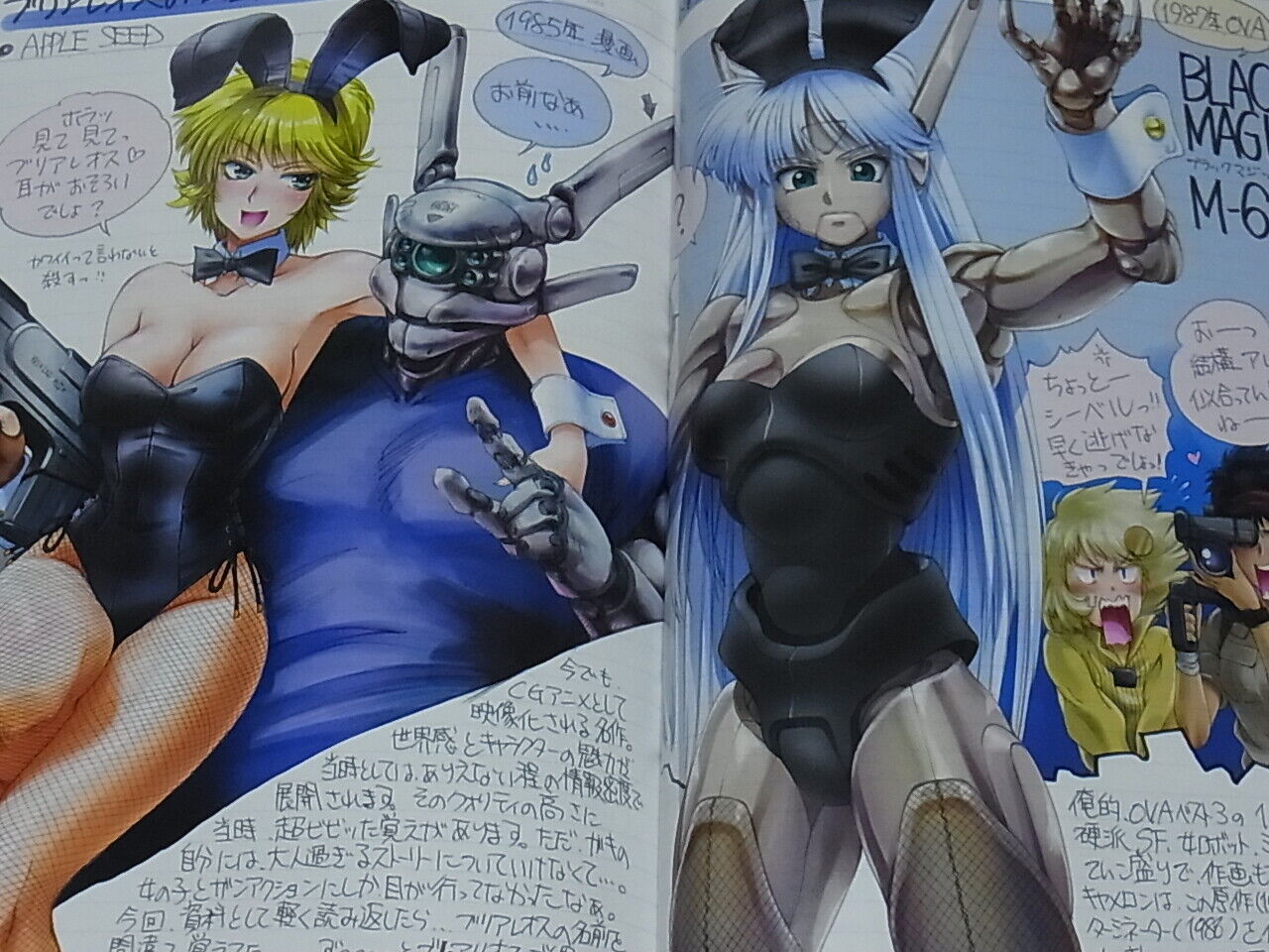 Maguta 80's Animation Heroines Bunny Girl Style Color Fan Art Book Anoko ga 
