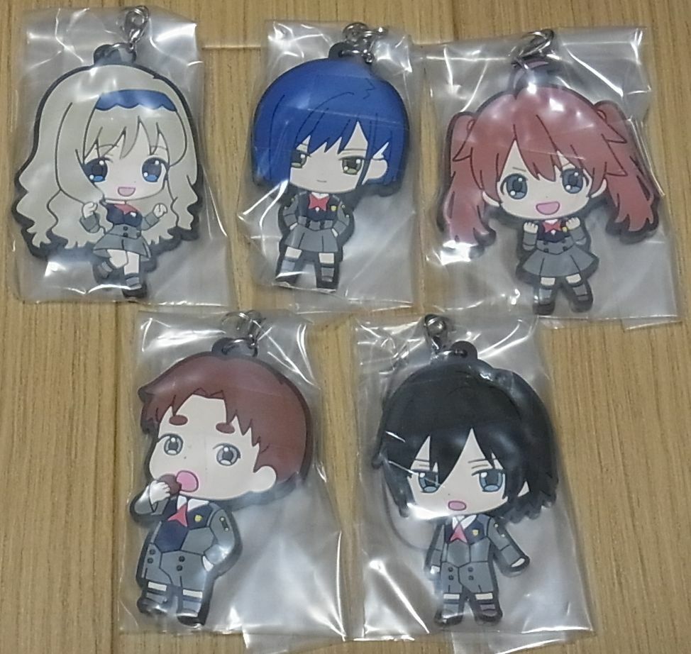 Darling in the Franxx Character Rubber Key Chain 5 Set 