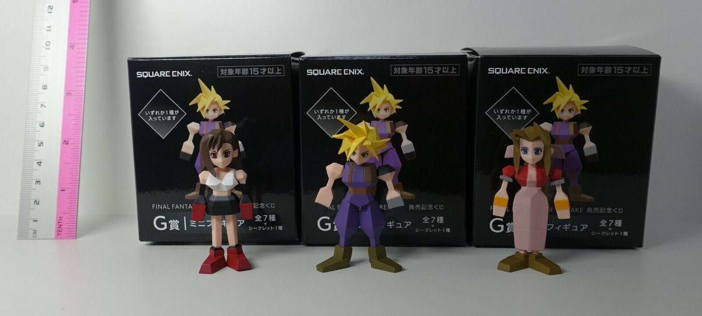Final Fantasy Remake Lottery Figure Set Cloud Tifa Aerith 