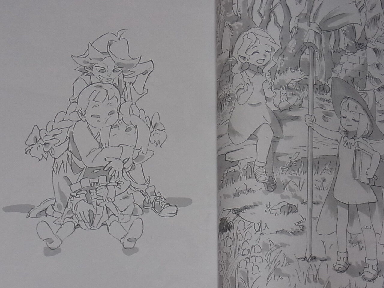 TRIGGER Little Witch Academia Animation Staff Illustration Book C92 RARE 