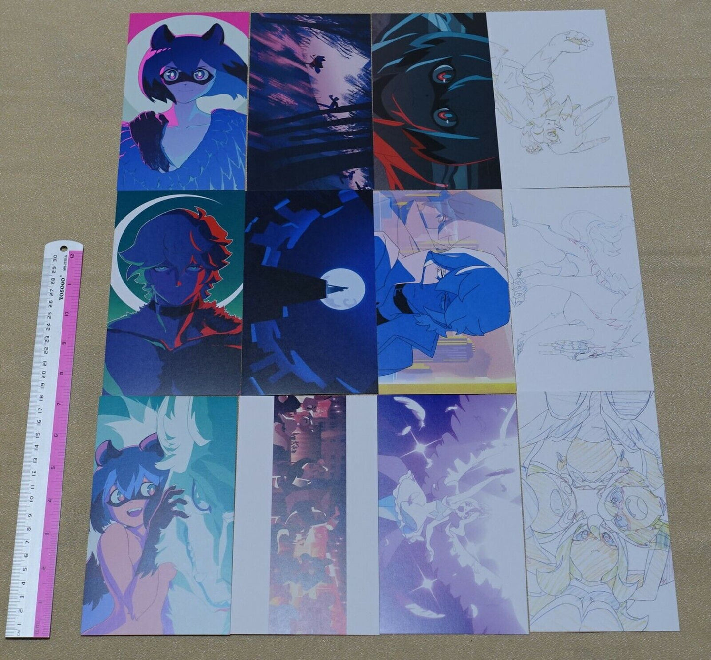 BNA Animation Special Post Card 12 Piece Complete Set 