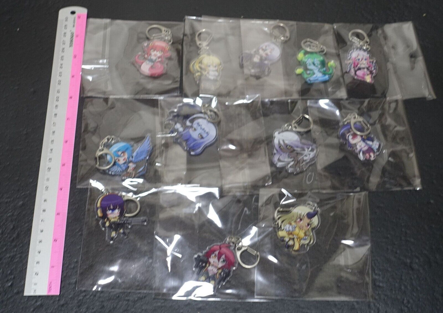 Monster Musume no Iru Nichijou Acrylic Key Chain Ver Shake-O 12 Set 