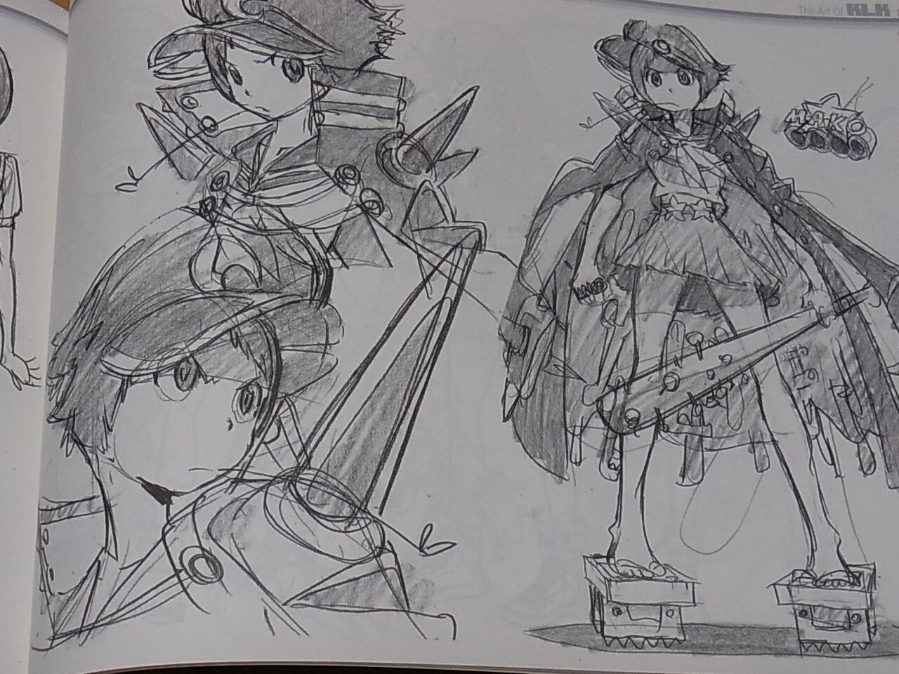 THE ART OF KLK Vol.1 Kill la Kill Design art Book 148page RARE TRIGGER DOUJINSHI 