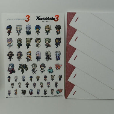 Xenoblade 3 Mio's Diary like Notebook & Mini Characters Seal Sticker Xenoblade3 