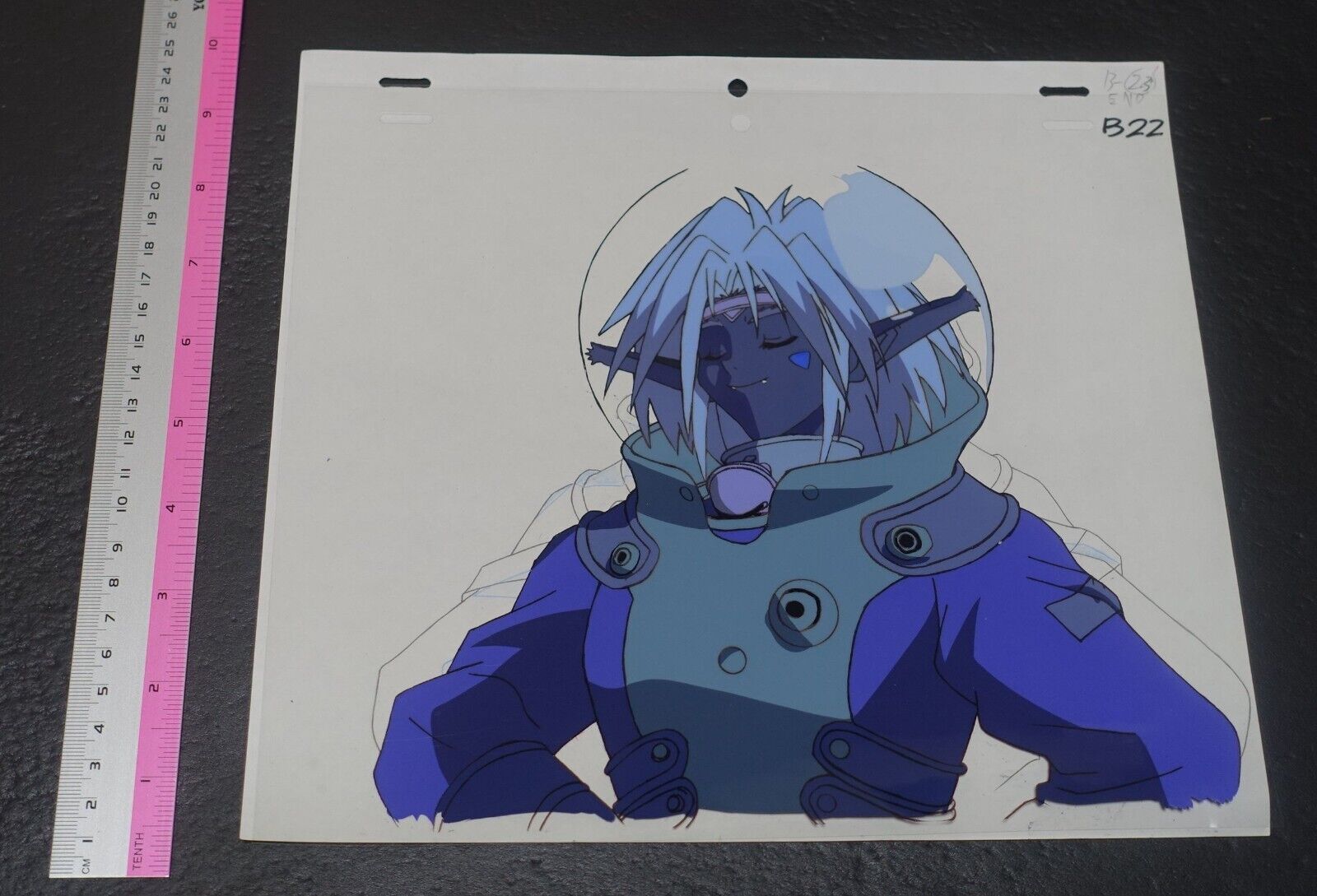 Outlaw Star Raw Animation Cel & Key Frame Art Sheet Aisha Clanclan 