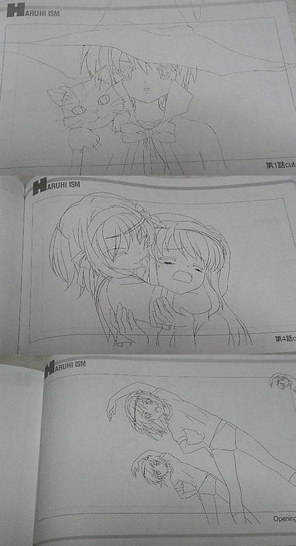 Melancholy of Haruhi Suzumiya Animation Line Art A & B Set total 236page 