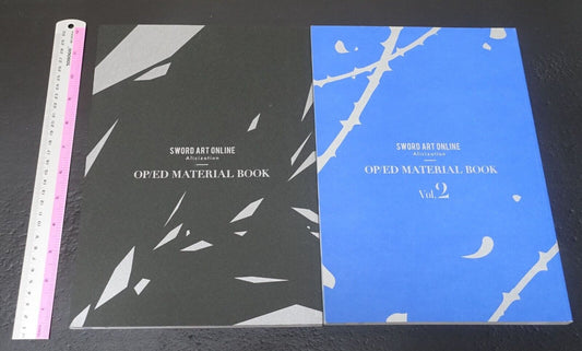 SWORD ART ONLINE Alicization OP ED Key & Story Board Art Book 1 & 2 Set SAO 