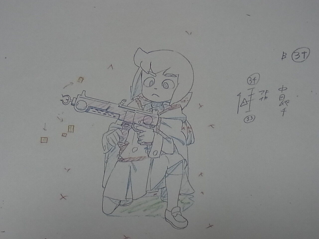 Yoh Yoshinari Little Witch Academia Print Material Art 3 piece Set Amanda 