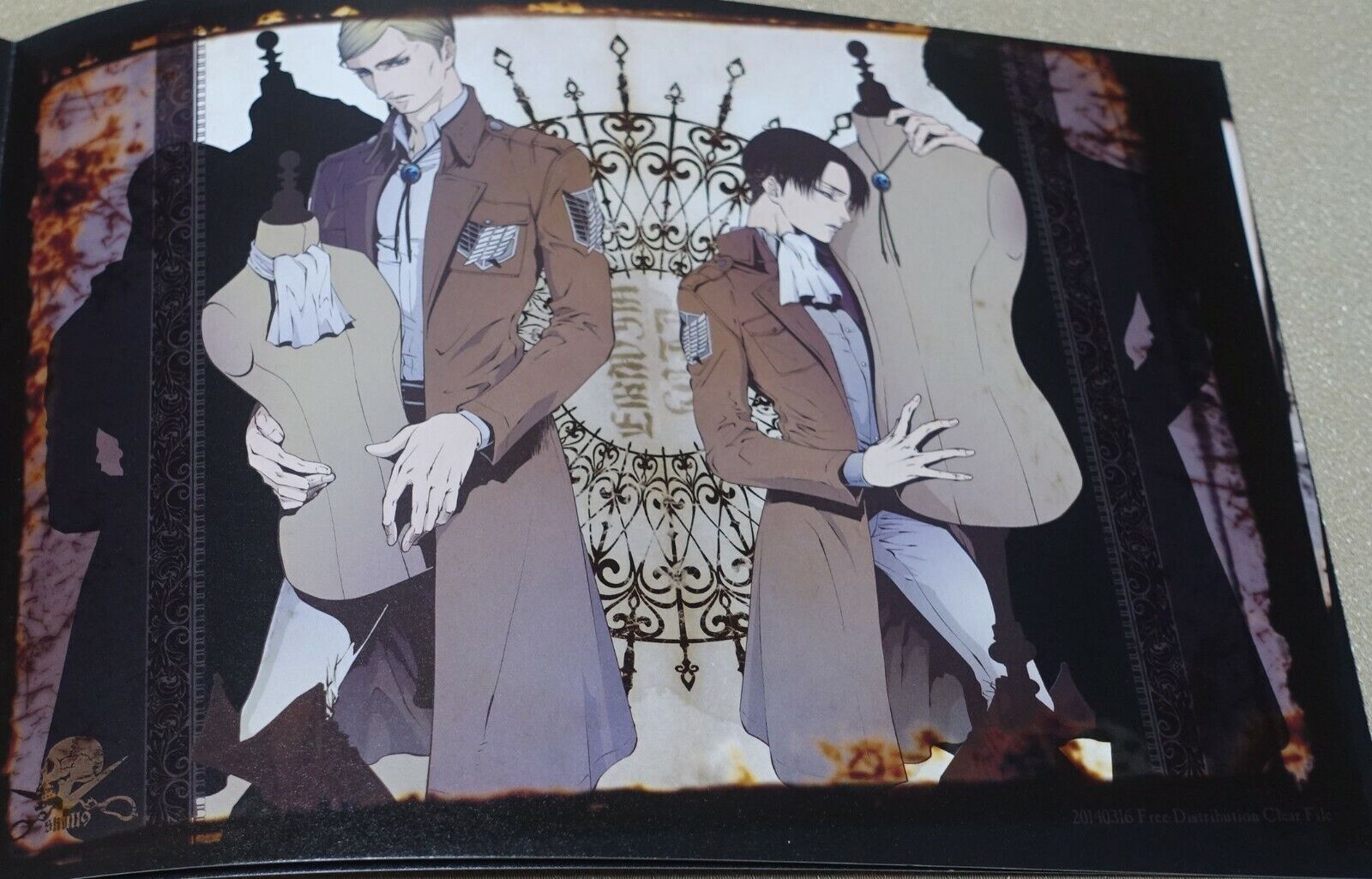 skull9 Attack on Titan Erwin x Levi Color Fan Art Book Record 52c 