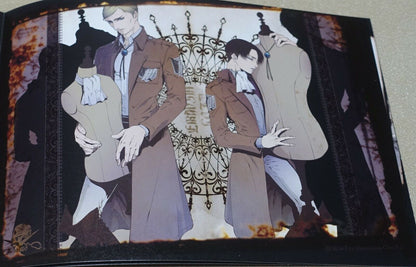 skull9 Attack on Titan Erwin x Levi Color Fan Art Book Record 52c 