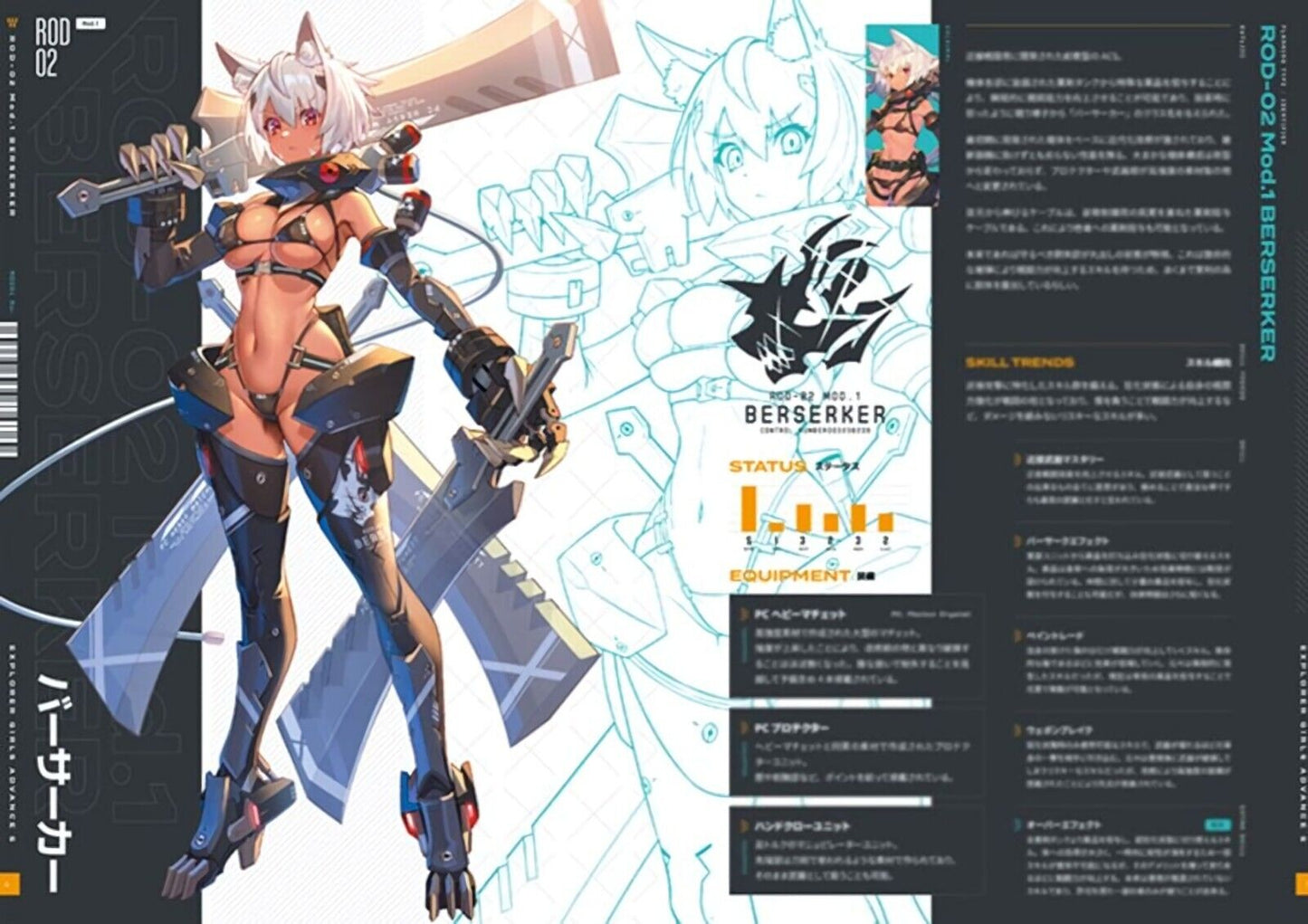 SAKURAMBO LAVISH Mechanical Armed Girls Art Book EXPLORER GIRLS ADVANCE 5 