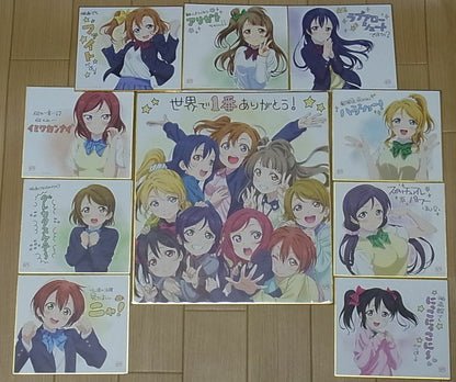 LOVE LIVE! MOVIE PRIVILEGE SHIKISHI ART BOARD 10PIECES COMPLETE SET 