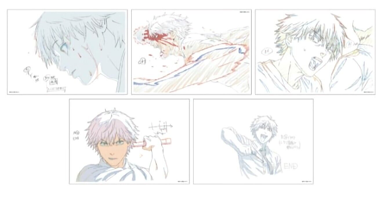 Chainsaw Man Exhibition Event Item Reproduction Key Frame Art Sheet Set Denji 