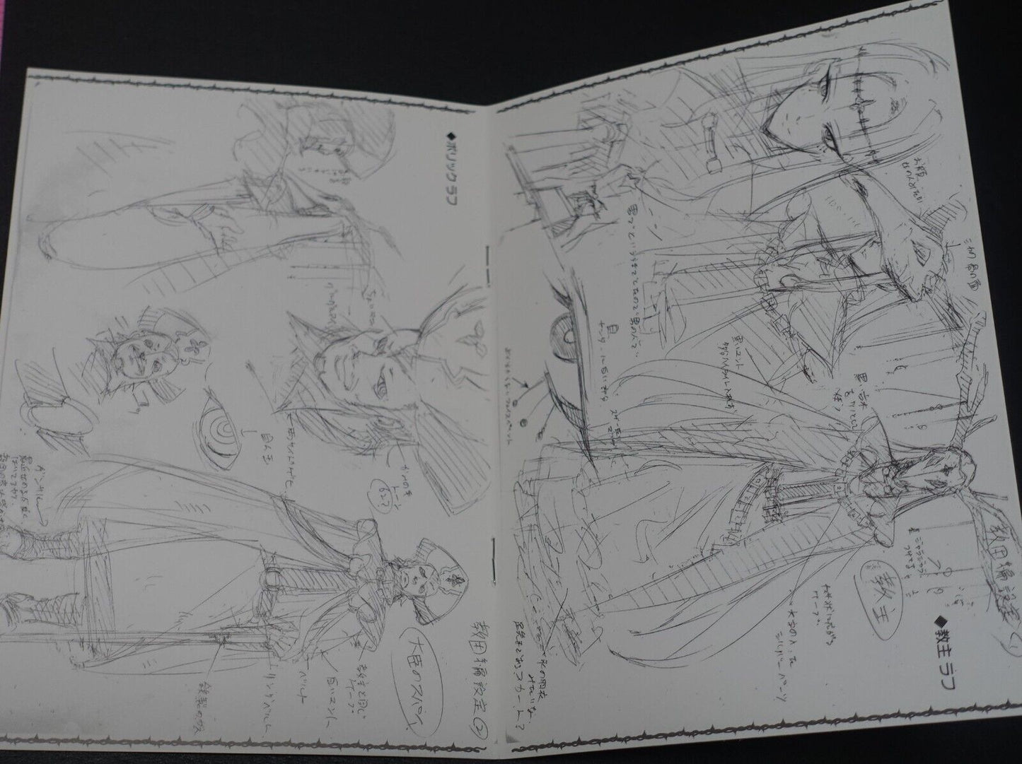 Tetsuya Tashiro Akame ga Kill! Rought Illustration Art Mini Booklet F 8page 