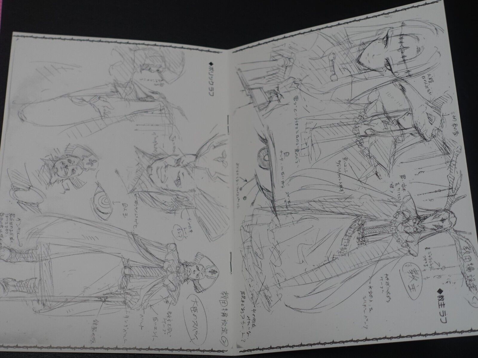 Tetsuya Tashiro Akame ga Kill! Rought Illustration Art Mini Booklet F 8page 