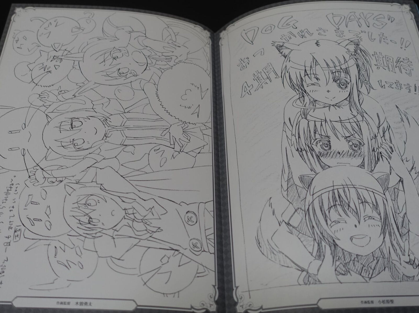 Animation Dog Days Staff Illustration Art Book 
