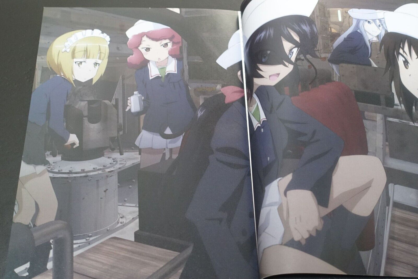 Girls und Panzer Animation Staff Illustration & Setting Art Book 3 set B 