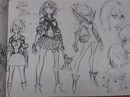 THE ART OF KLK Vol.1 Kill la Kill Design Art Book Hiroyuki Imaishi Autograph 