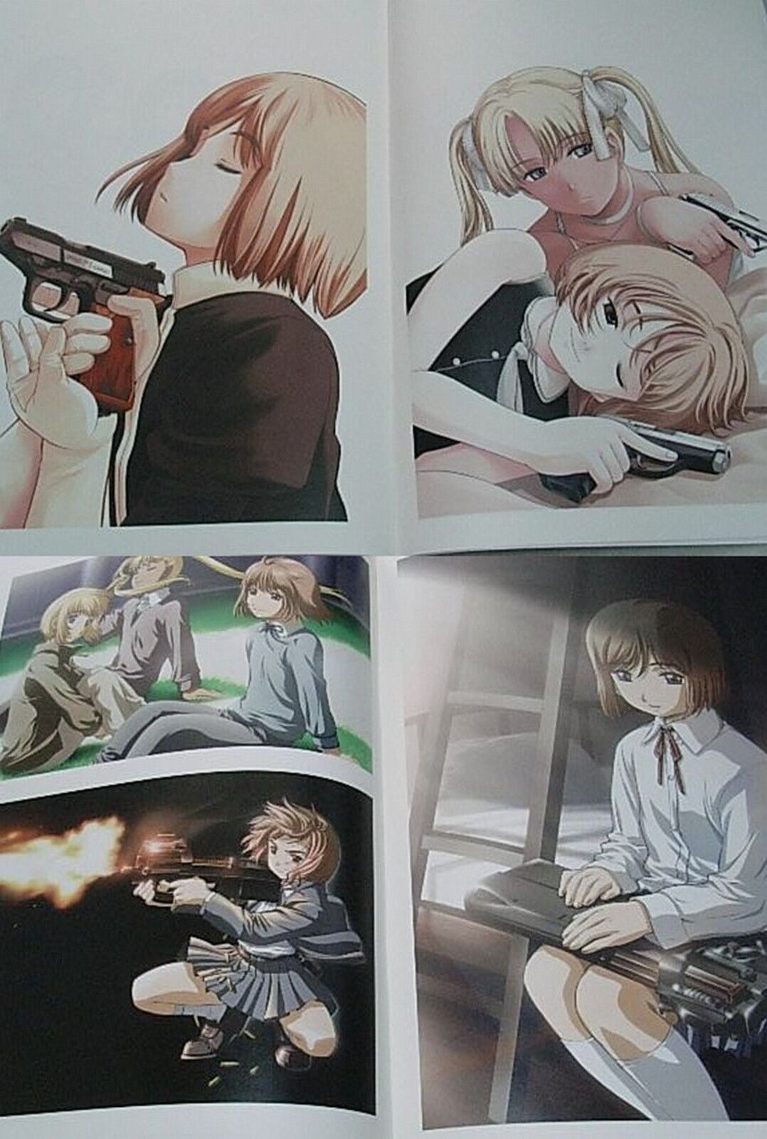 GUNSLINGER GIRL 36.5 x 25.8 cm BIG SIZE VISUAL ART BOOK OFFICIAL FILE 