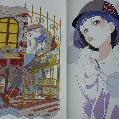 Shingo Adachi Animation Galileidonna Design & Key Frame Art Book with autograph 