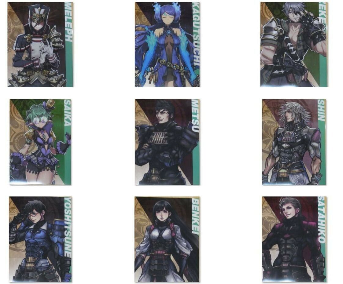 Nintendo Store Xenoblade2 A3 Size Plastic Clear Poster 21 Piece Complete Set 