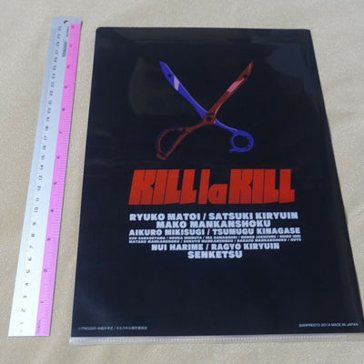 KILL LA KILL PVC Art Sheet Clear File HONNOUJI ACADEMY NO LATE DAY!! 